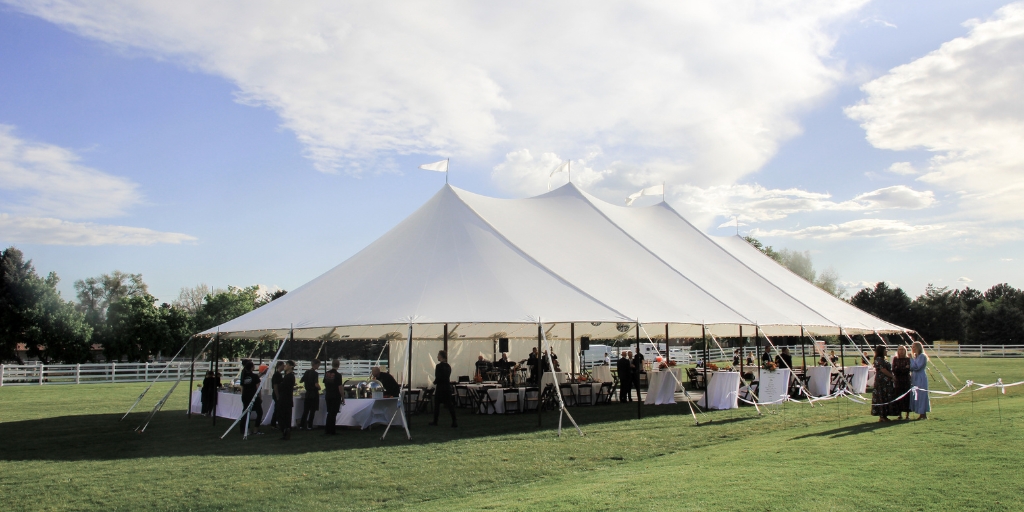 Sailcloth Pole Tent and Twin Pole Tent for Wedding Reception Tent