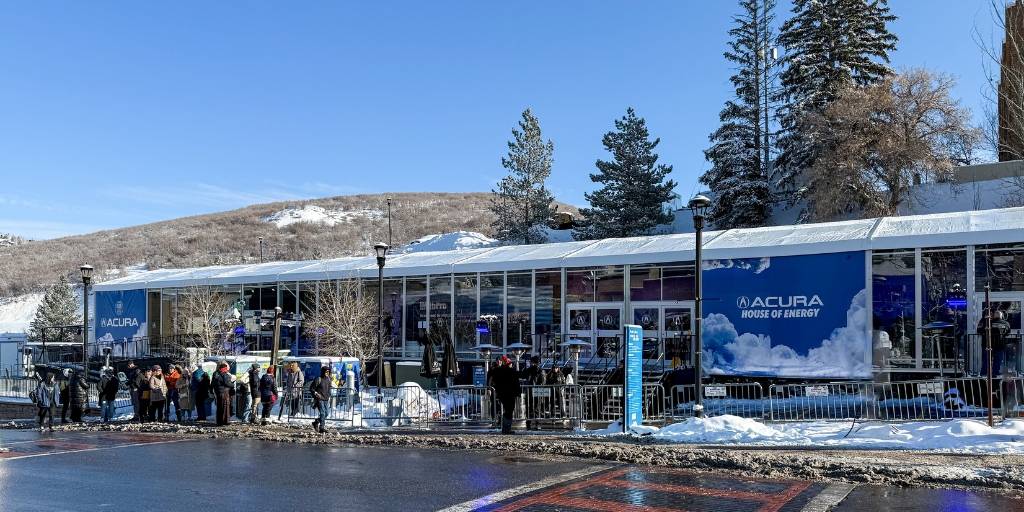 Snow-Grade Structure for Sundance Brand Event for Acura