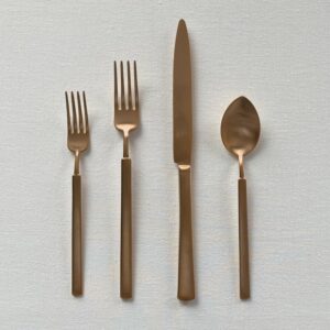 Vintage Copper Flatware Set - Image 2