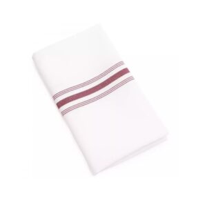 maroon bistro stripe napkin