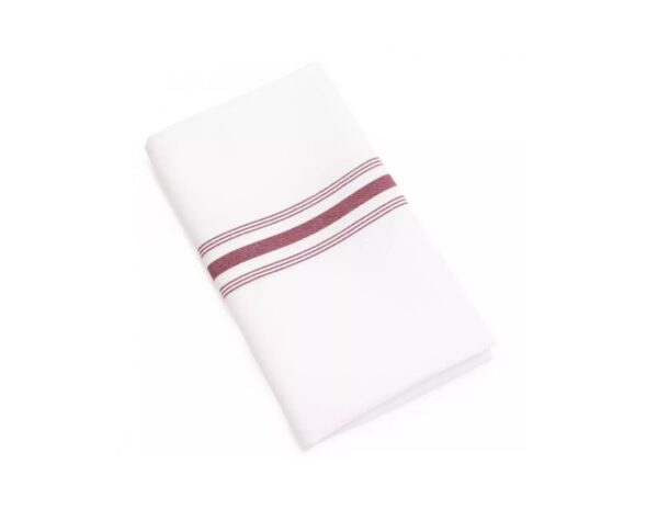 maroon bistro stripe napkin