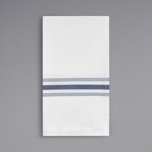navy blue bistro stripe napkin