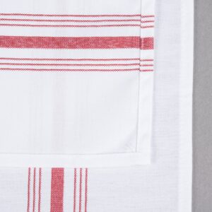 red bistro stripe napkin