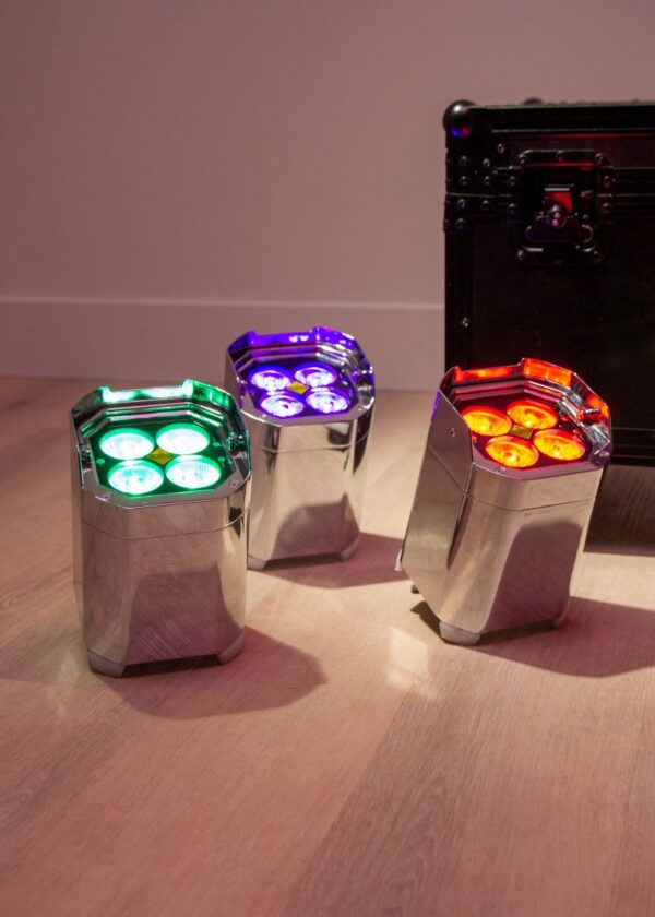 Mirage Chrome Par Can Light - With Remote and Charging Case - Image 5