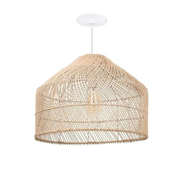 Boho Rattan Bamboo Farmhouse Chandelier