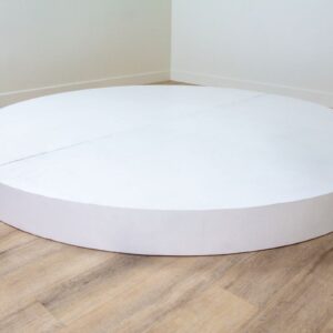 White Round Ceremony Platform Stage | 9' - Image 3