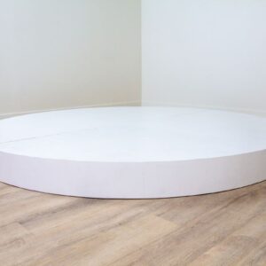 White Round Ceremony Platform Stage | 9' - Image 2