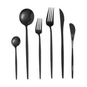 Casablanca Black Flatware Set