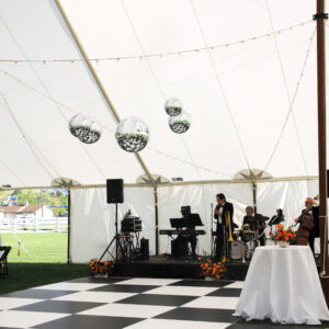 Outdoor Checkered Dance Floor | White and Black - Image 2