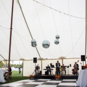 Outdoor Checkered Dance Floor | White and Black - Image 4