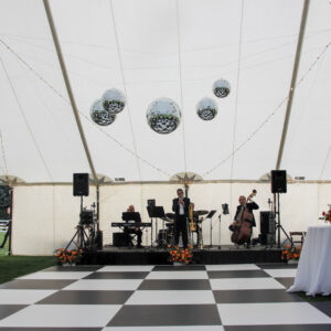 Outdoor Checkered Dance Floor | White and Black - Image 3