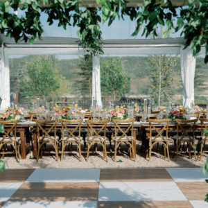 Outdoor Checkered Dance Floor | White and Driftwood - Image 2