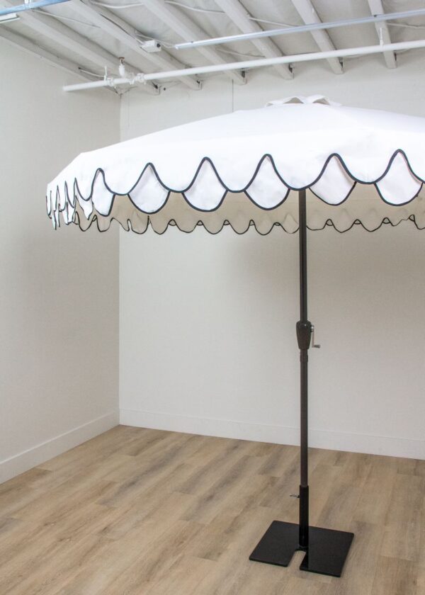 Cafe Umbrella with Black Trim 7' - Image 2