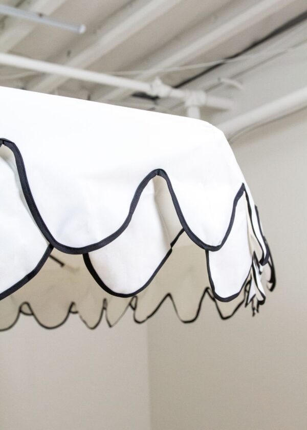 Cafe Umbrella with Black Trim 7' - Image 4