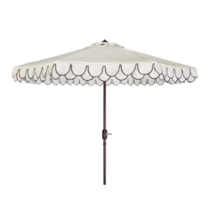 Cafe Umbrella with Black Valance