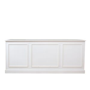 8 ft White Picture Frame Bar - Removed Background