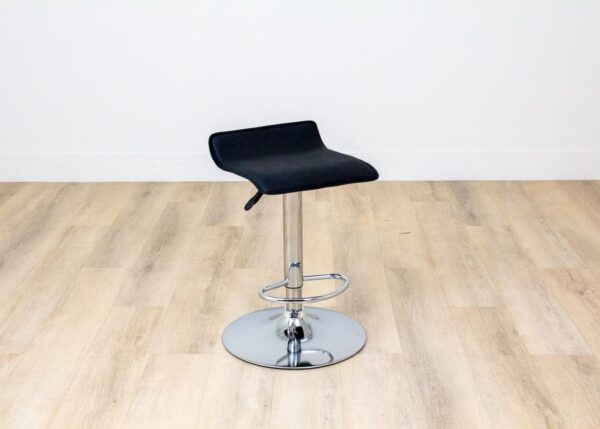 Bar Stool Swivel Top Black and Chrome (No Back) - Image 10