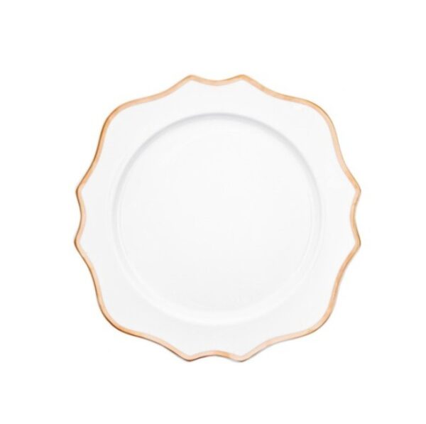 Maggie Gold Rim Dinner Plate
