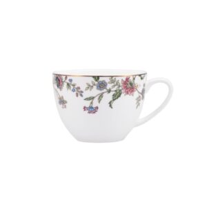 Tara White Floral Tea Cup