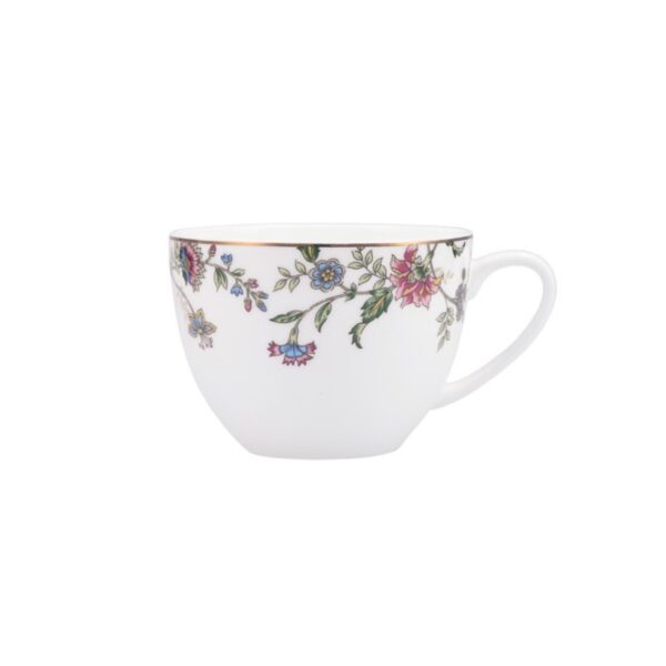 Tara White Floral Tea Cup
