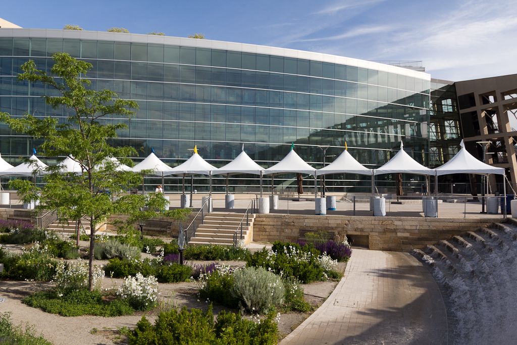 White tent and canopy rentals for Pride Festival