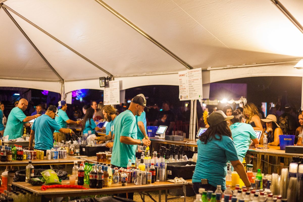 Concessions equipment for Reggae Rise Up