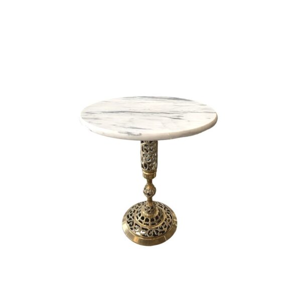Marble and Brass Cakestand | 18"