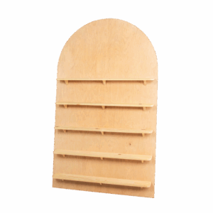 Wooden Escort Display with Shelves