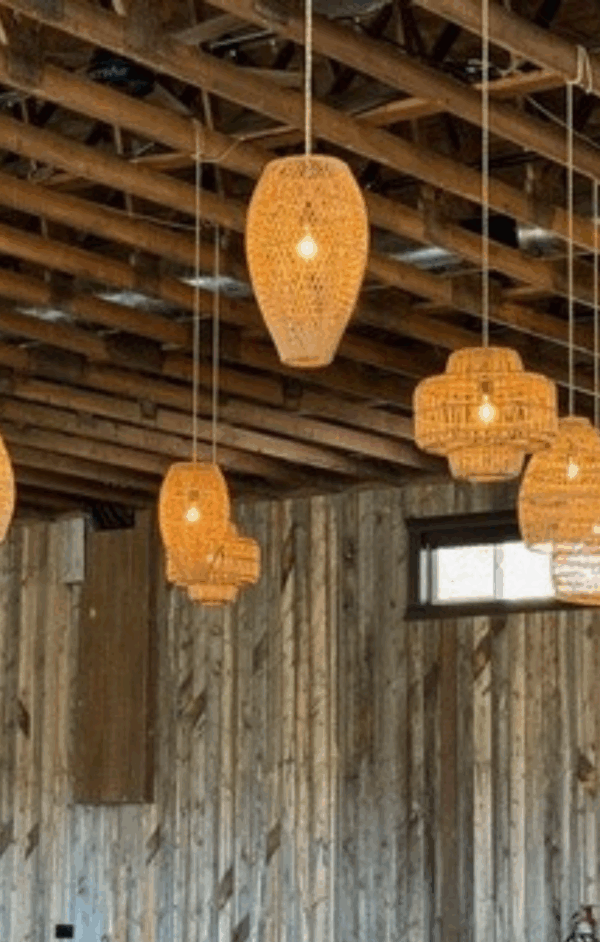Bamboo Teardrop Pendant Chandelier - Image 2