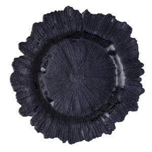 Black Ruffle Charger
