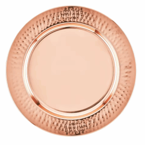Copper Hammered Edge Charger | 13"