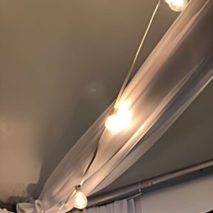 Canopy Bistro Lighting - White Cord | 50 ft