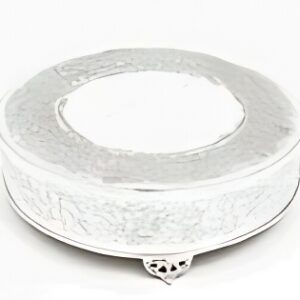 Cakestand Silver Decor Round 13" (Cakes 10"-13")