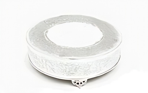 Cakestand Silver Decor Round 13" (Cakes 10"-13")