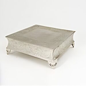 Cakestand Silver Decor Square 17" (Cakes 9"-17")