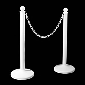 White Plastic Stanchion
