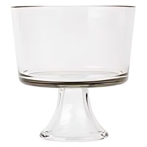 Bowl Glass Trifle Round 3qt Pedestal | 9" Diameter