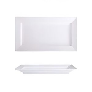 Tray Melamine White | 09"x18" Rectangle