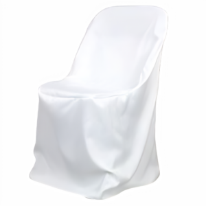 Plastic Folding Chair Cover | White