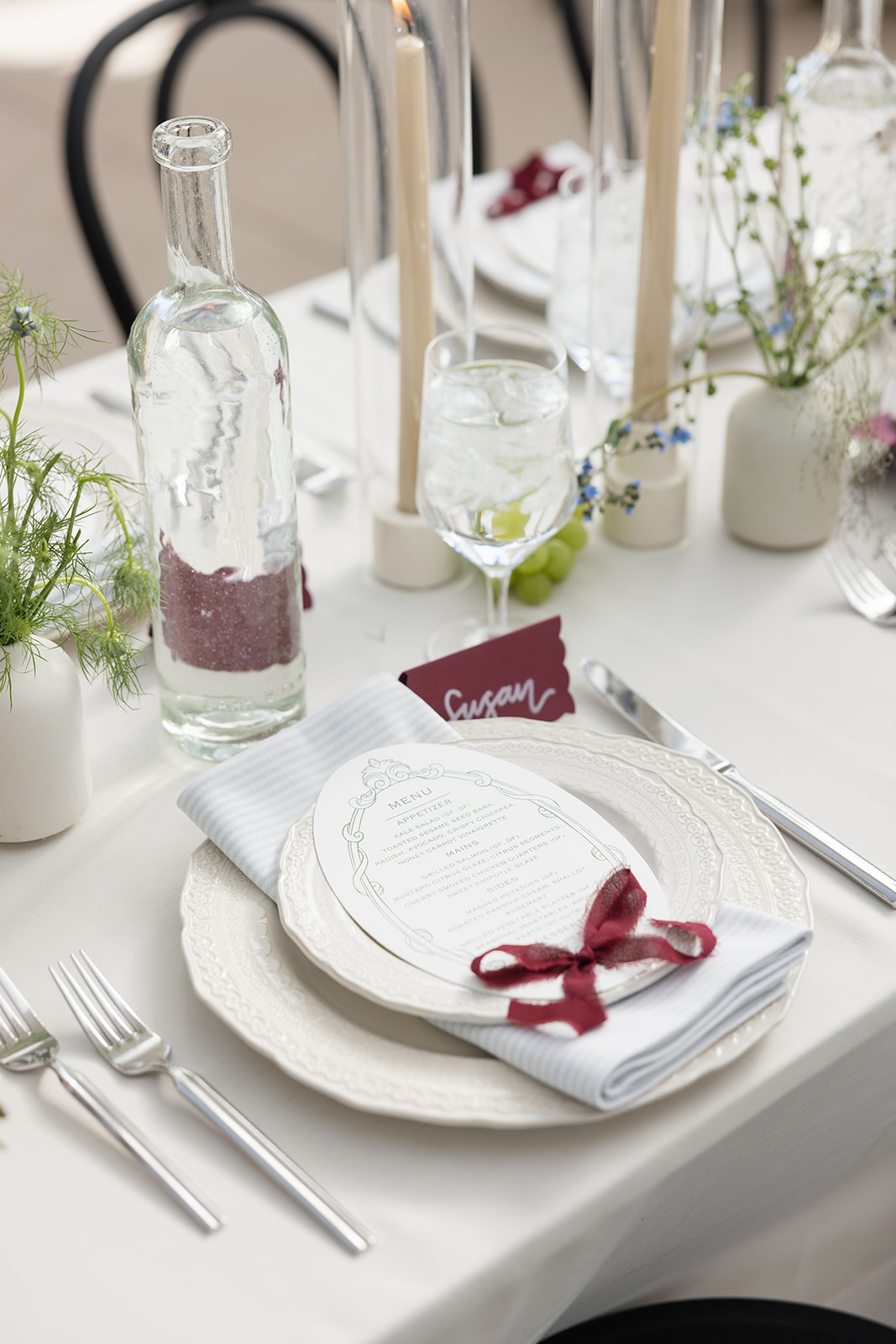 The Browns Wedding Tablescape