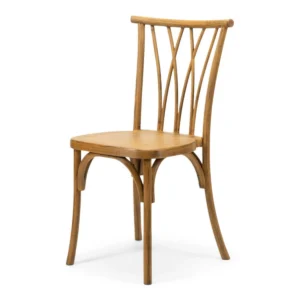 Resin Natural Willow Chair Wood-Look