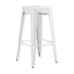 White Alloy Bar Stool