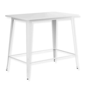 White Alloy Bar Table